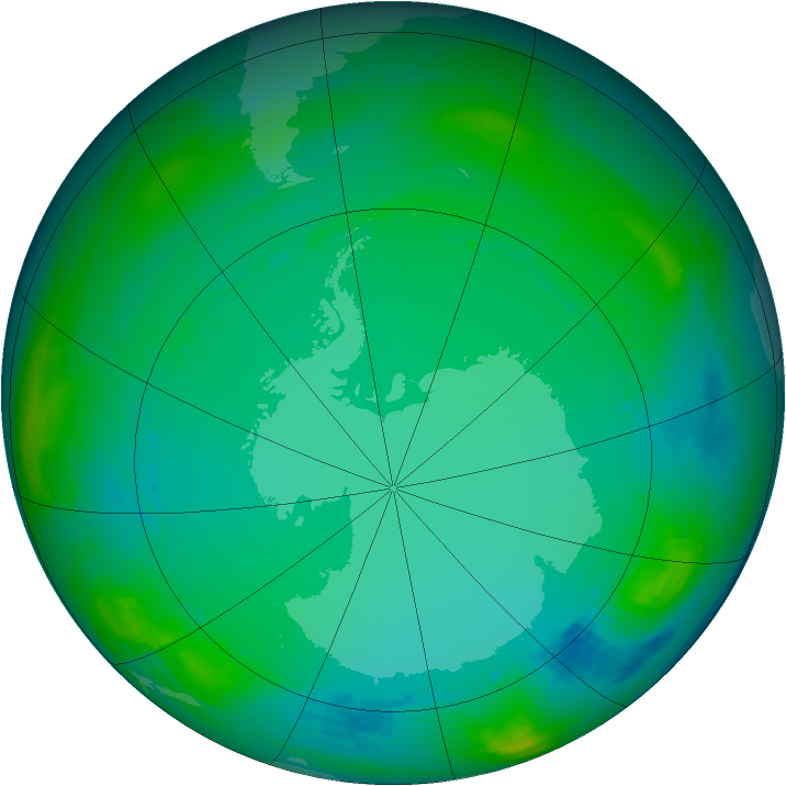 Ozone Map 1982-07-14
